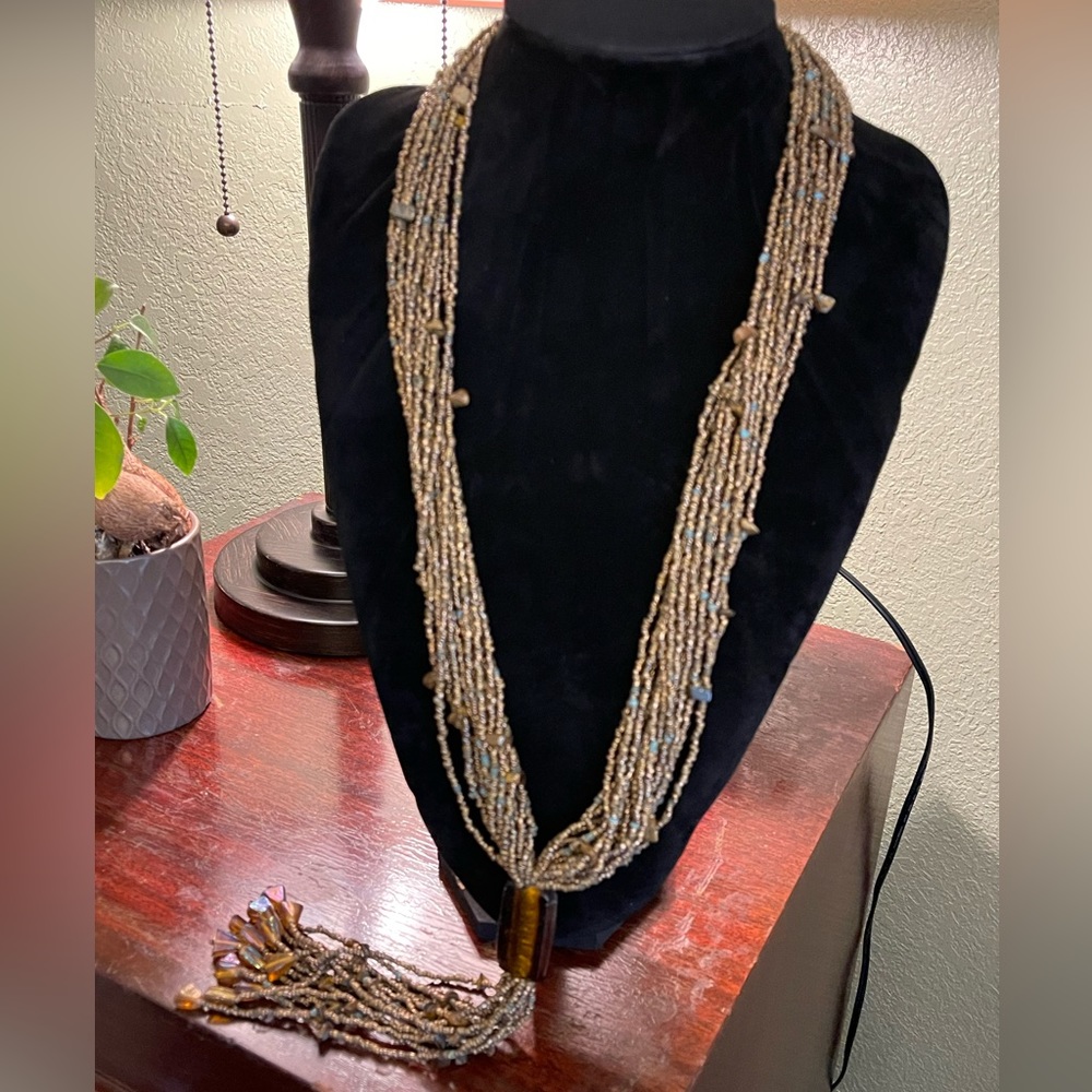 Multi strand rope beads- beautiful piece!